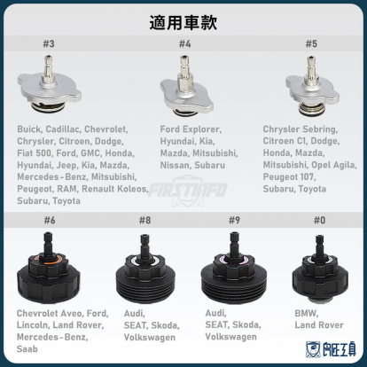 水箱液測漏測試及真空抽取更換工具組(23件組)