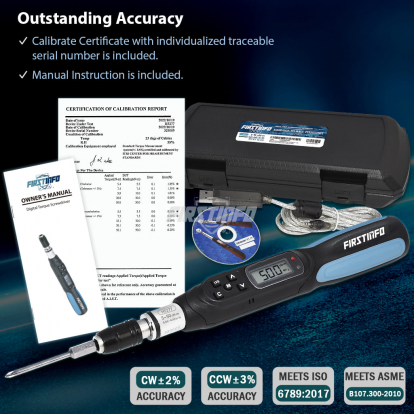 H5277U 0.44-4.42 in-lbs. / 5-50 cN-m / 0.51-5.1 kg-cm Digital Torque Screwdriver, Dual Direction