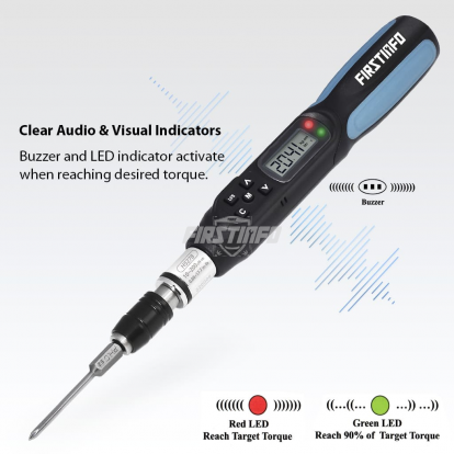 H5278U 0.88-17.7 in-lbs. / 10-200 cN-m / 1.02-20.41 kg-cm Digital Torque Screwdriver, Dual Direction