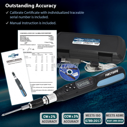 H5278U 0.88-17.7 in-lbs. / 10-200 cN-m / 1.02-20.41 kg-cm Digital Torque Screwdriver, Dual Direction