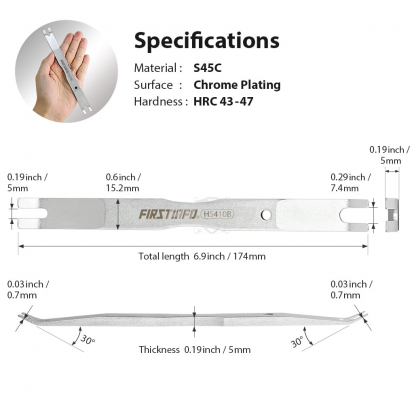 H5410B Double-Sided Metal Clip Lifter Tool with U Shape