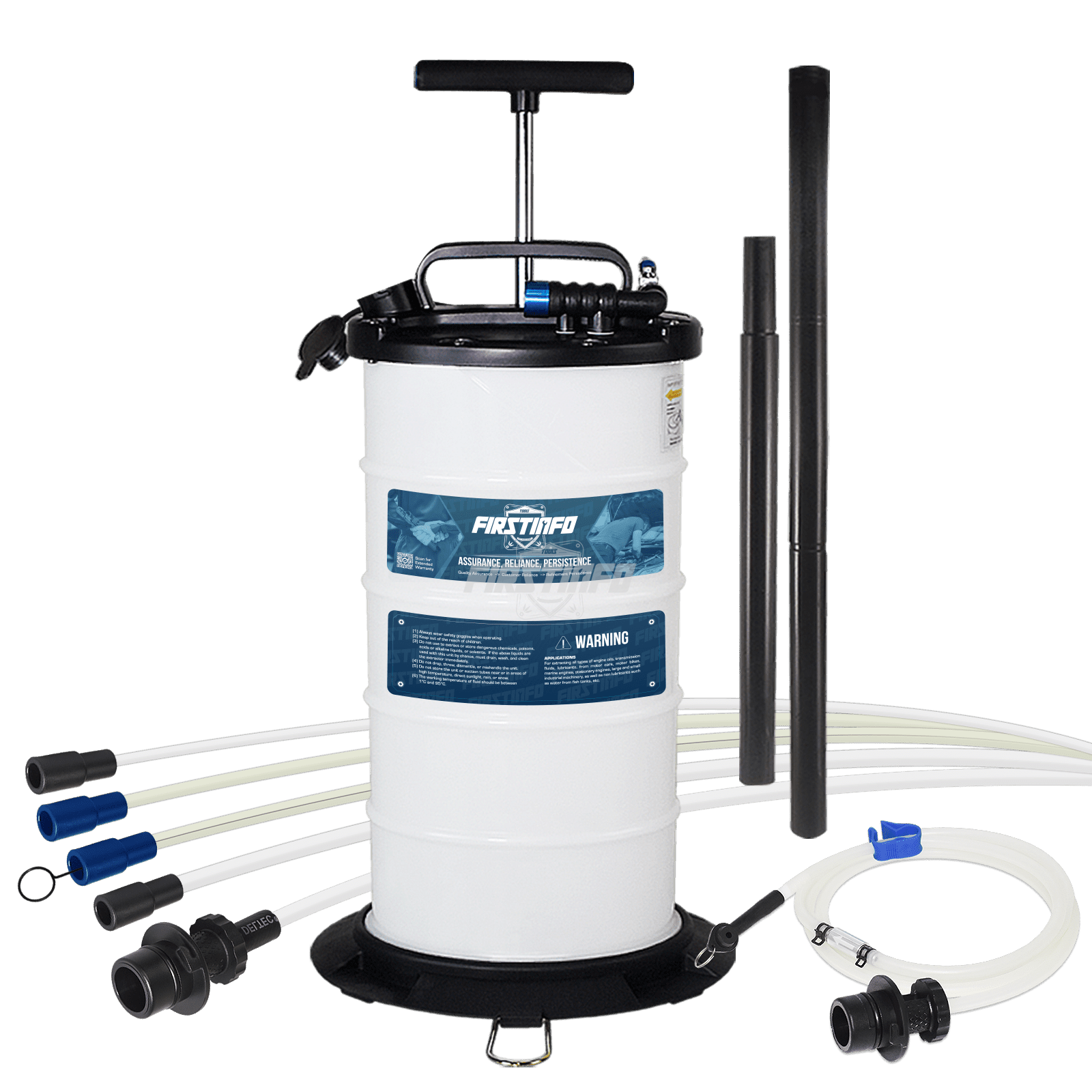 A1105 9.5L Pneumatic / Manual Oil & Fluid Extractor with Brake Bleeder Hose